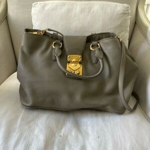 Miu Miu Grey Satchel Bag
